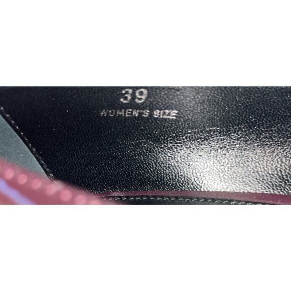 Tod’s Woman’s Burgundy Patent Leather Wedge Pumps EU39 US 8-8.5 - Picture 6 of 10